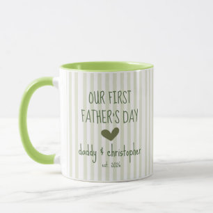 Our First Fathers Day Personalise Mug for Dad