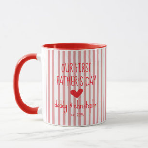 Our First Fathers Day Personalise Mug for Dad
