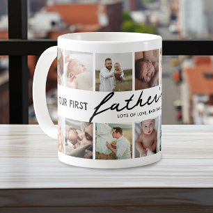 Our First Fathers Day Together 14 Photo Coffee Mug