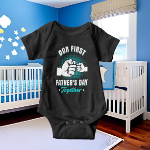our first Father's Day together Baby Bodysuit