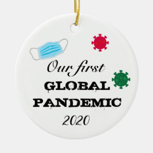 Our First Global Pandemic 2020 Ceramic Tree Decoration