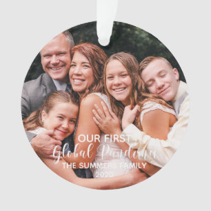 Our First Global Pandemic Photo Custom Ornament