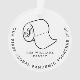 Our First Global Pandemic Together Holiday Photo Ornament