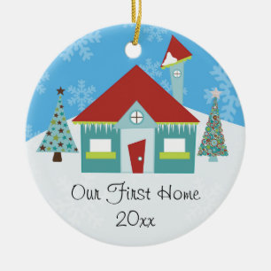 Our First Home Christmas Ceramic Tree Decoration