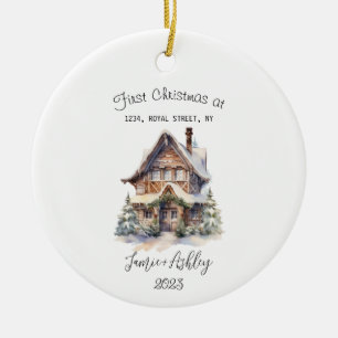 Our First Home Christmas Ornament 2023 Personalise