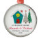 Our first home Christmas ornament - snowy house