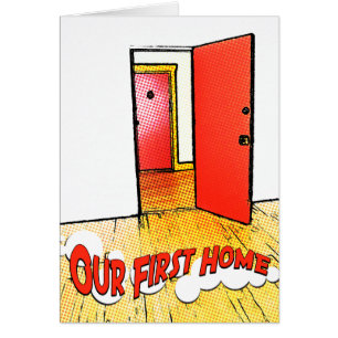 our first home comic door