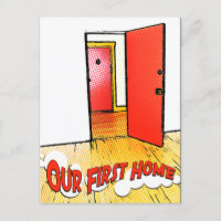 our first home comic door