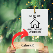 Our First Home Customisable Ornament