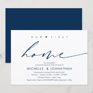 Our first home, Housewarming party celebration Invitation