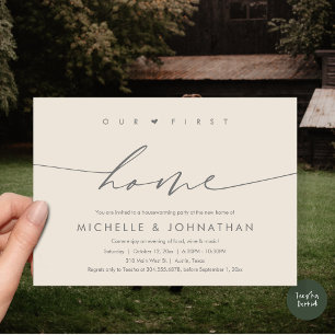Our first home, Housewarming party celebration Invitation