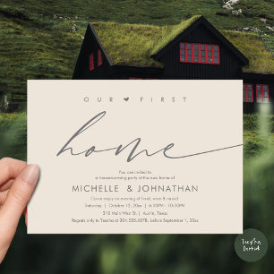 Our first home, Housewarming party celebration Invitation