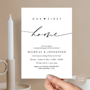 Our first home, Housewarming party celebration Invitation
