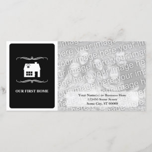 our first home (mod black and white) announcement