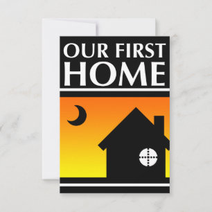 our first home (mod sunrise) invitation