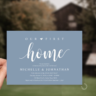 Our First Home Modern Rustic Housewarming party Invitation