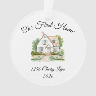 Our First Home Ornament, Christmas Ornament