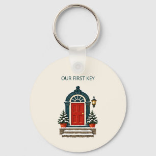 Our First Key Red Door New Home Ring