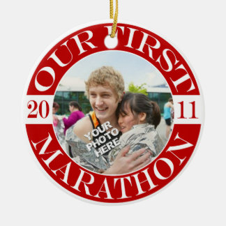 Our First Marathon - 2011 Ceramic Tree Decoration