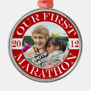 Our First Marathon - 2012 Metal Tree Decoration