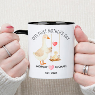 Our First Mother’s Day Gift, Mum and Baby Duck Mug