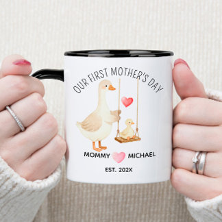 Our First Mother’s Day Gift, Mum and Baby Duck Mug