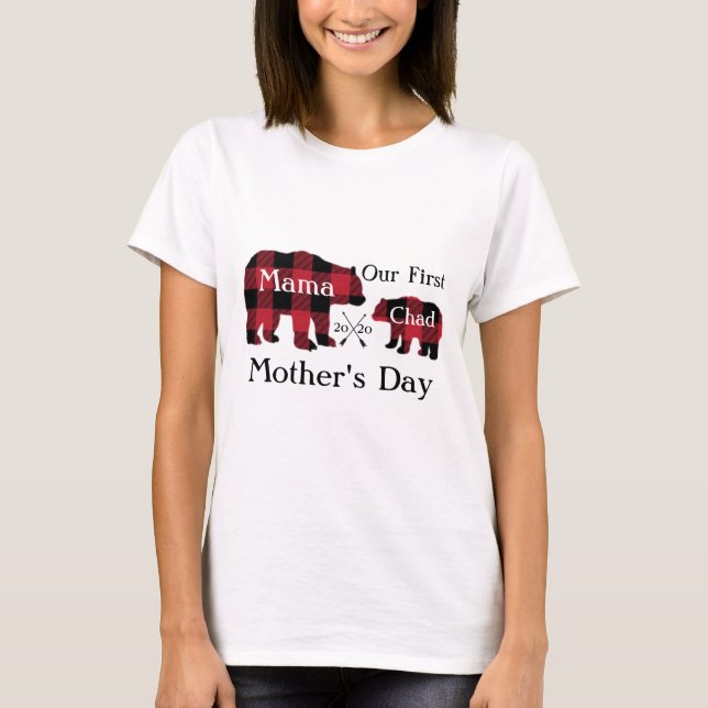 Our First Mother's Day Custom T-Shirt (Front)