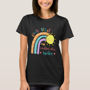 Our First Mother's Day Heart Rainbow Sun T-Shirt