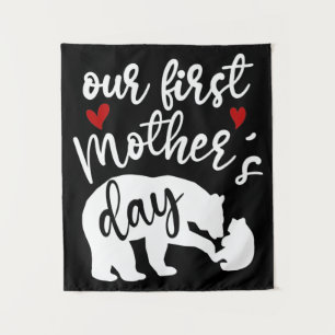 Our first Mothers Day Hearts Mama Bear Gift, 2/2 Tapestry