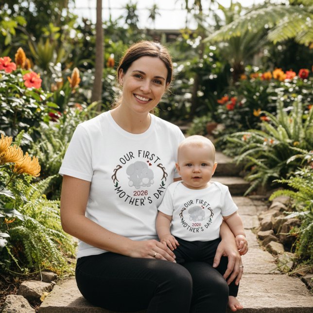 Our First Mother's Day Matching Women's T-Shirt (Creator Uploaded)
