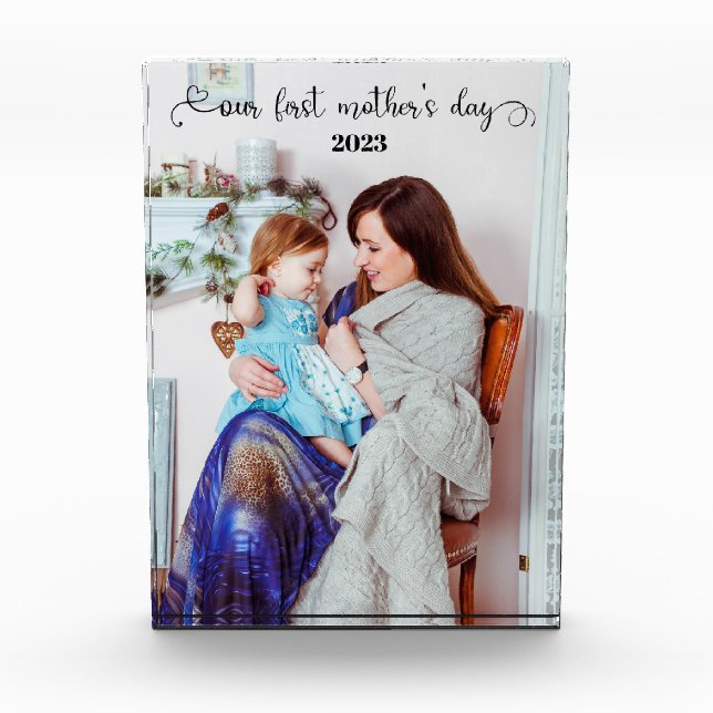 Our First Mother's Day Photo Block (Front)