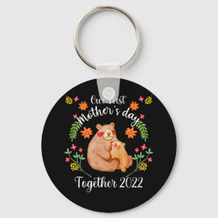 Our First Mother's day Together 2022 Cute Bear Key Ring
