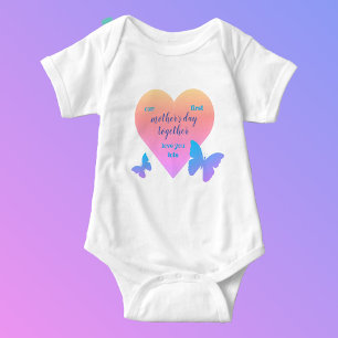 Our first mother's day together baby bodysuit