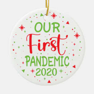 Our First Pandemic 2020 Ceramic Tree Decoration