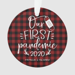 Our First Pandemic Couple's Keepsake Covid Ornament