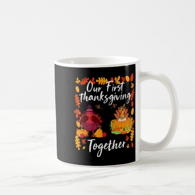 Our First Thanksgiving Together Matching Couple  Coffee Mug (Right)