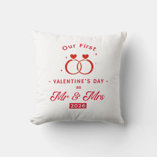 Our First Valentine’s Day as Mr & Mrs 2026 Cushion