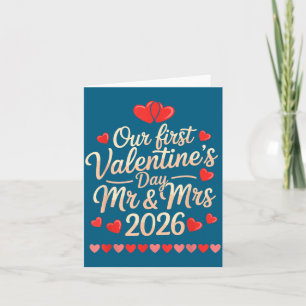 Our First Valentines As Mr And Mrs 2026  Card