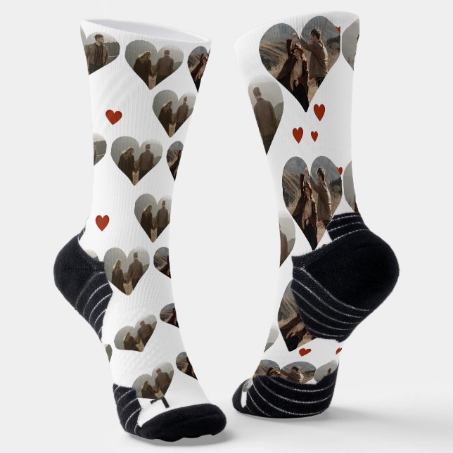 Our First Valentine's Day as Mr and Mrs Photo Socks (Angled)