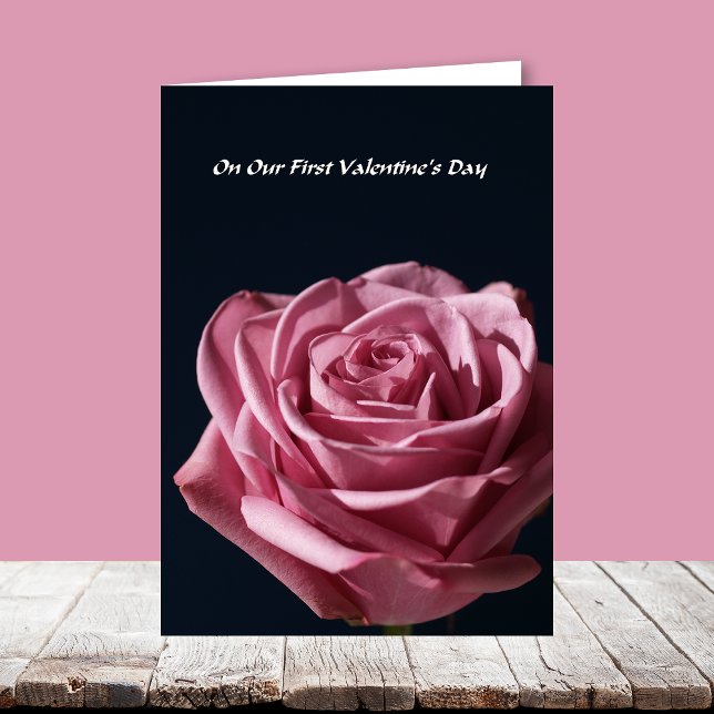 Our First Valentines Day -- Rose Holiday Card (Creator Uploaded)