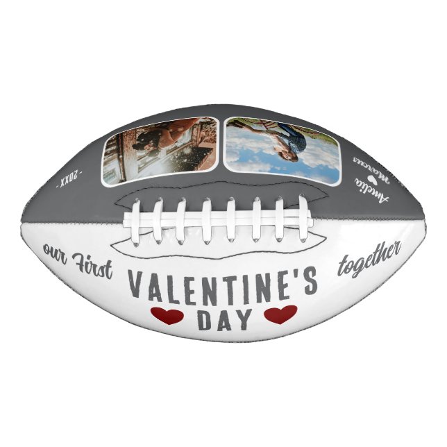 Our First Valentine's Day Together 2 Photos  American Football (Front)