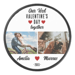 Our First Valentine's Day Together 2 Photos  Hockey Puck