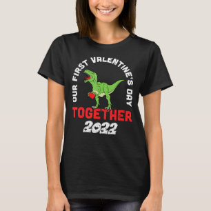 Our First Valentine's Day Together Dinosaur Matchi T-Shirt