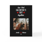 Our First Valentine's Day Together Photo Black