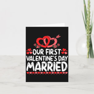 Our First Valentines Married Husband Wife  Card