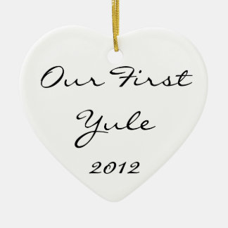 Our First Yule Ceramic Tree Decoration