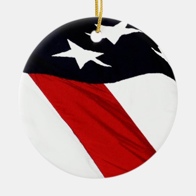 Our Flag Ceramic Tree Decoration (Front)