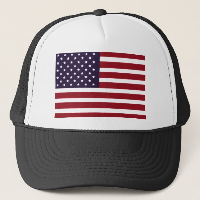 Our Flag MAIN PRINT.jpg Trucker Hat (Front)