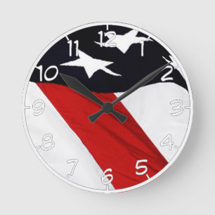 Our Flag Round Clock