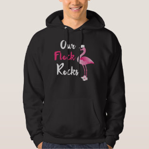 Our Flock Rocks Adorable Flamingo Cruise Christmas Hoodie